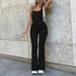 Sexy Hollow Out Sleeveless Jumpsuits for Women Casual Streetwear Bodycon Rompers